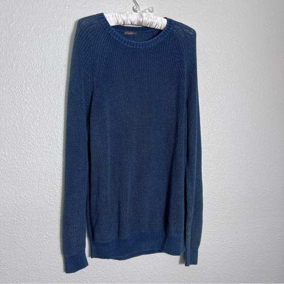 J McLaughlin Dusty Blue Long‎ Sleeve Knit Sweater Size Medium - Picture 1 of 7